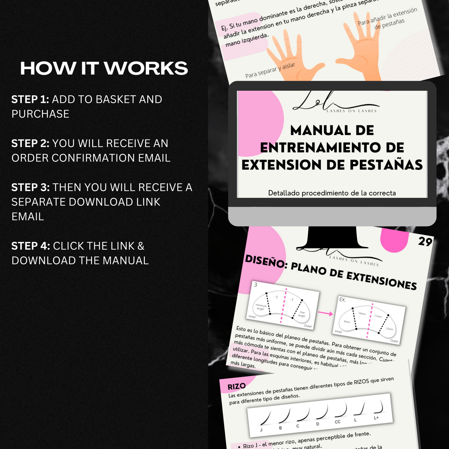 Eyelash Extension Manual - Beginners (Spanish)